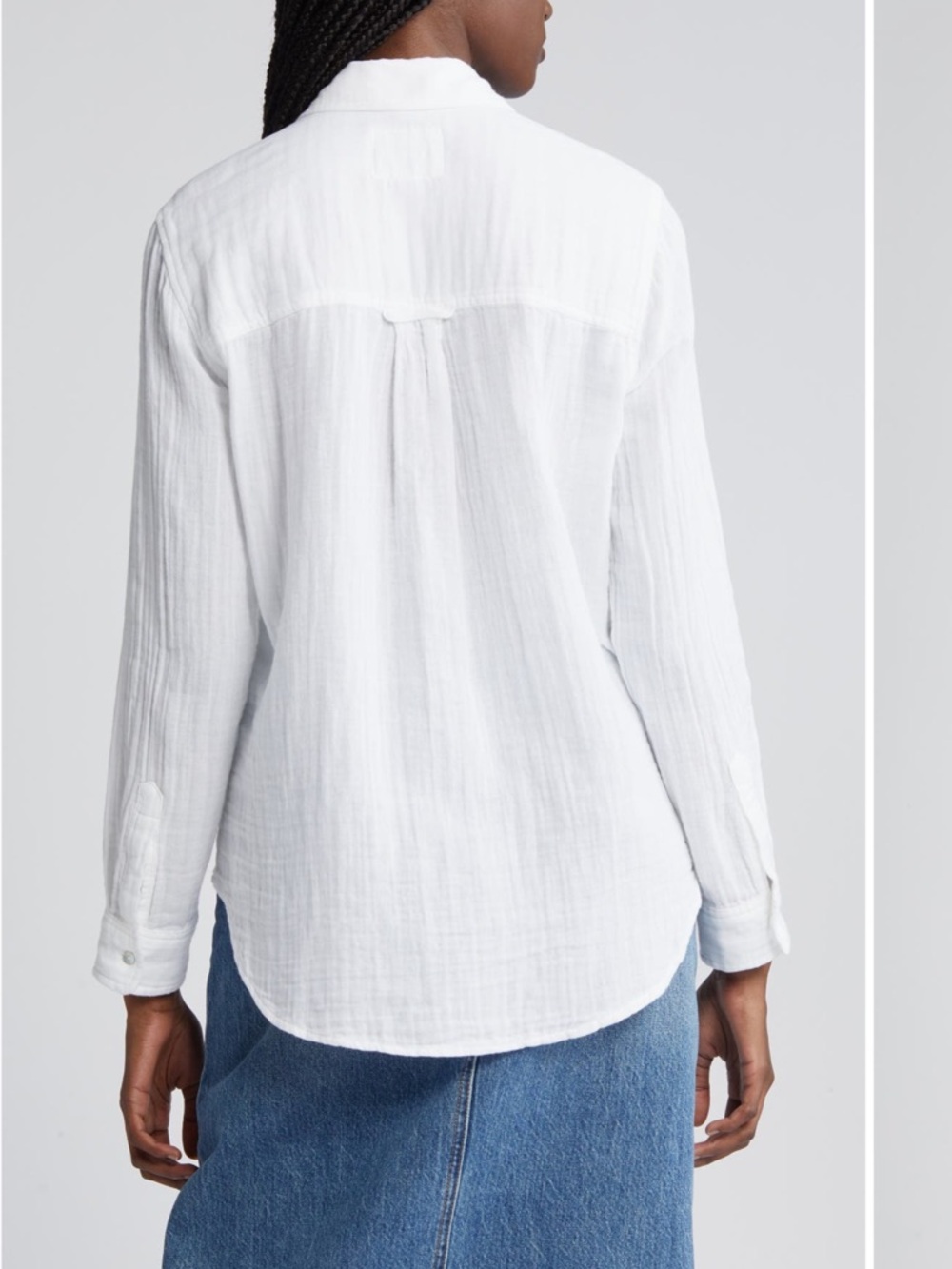 Rails Classic White Button-Up Gauze Shirt NWT - Picture 2 of 8
